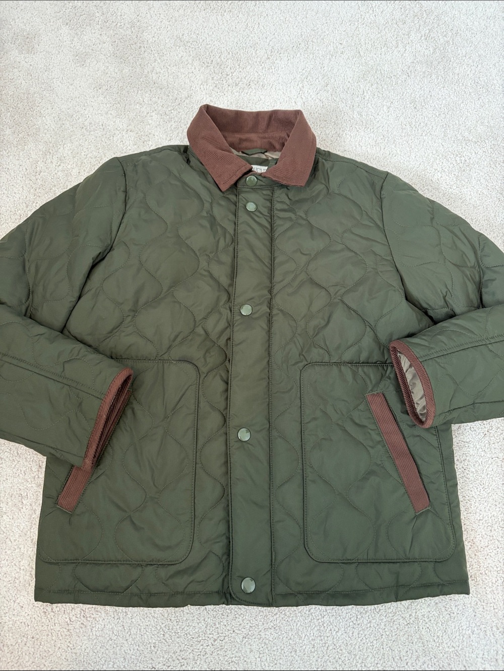 J. Crew Quilted Barn Jacket, 10-11 (Large)